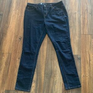 Massimo Dark Blue Vintage Women's Curvy Skinny Jeans